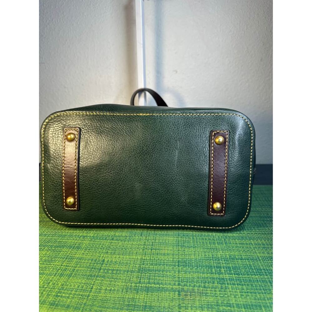 Dooney & Bourke Florentine Leather Heidi Satchel (Ivy Green) - Picture 7 of 9